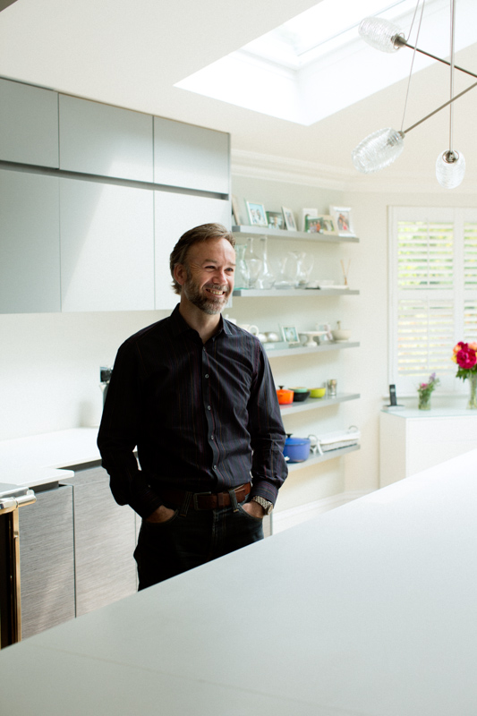 Marcus Wareing at home in London June 2013. Photo Rick Pushinsky.