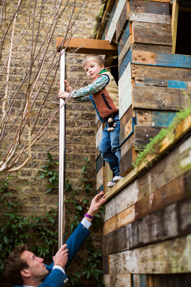 Ben Fogle at home with his daughter Iona and son Ludo. Photo Rick Pushinsky.