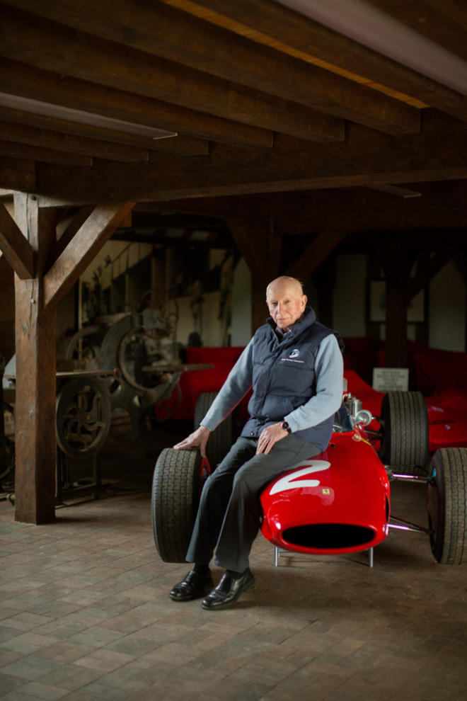 John Surtees photographed at home nr Lingfield. Photo Rick Pushinsky.