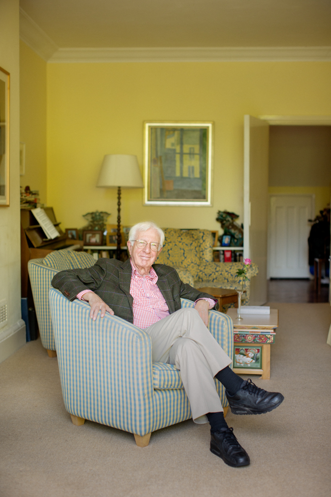 Richard Layard photographed at home in London. Photo Rick Pushinsky.