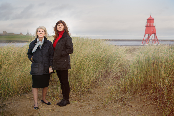 Dame Margaret and Helen Barbour in South Shields